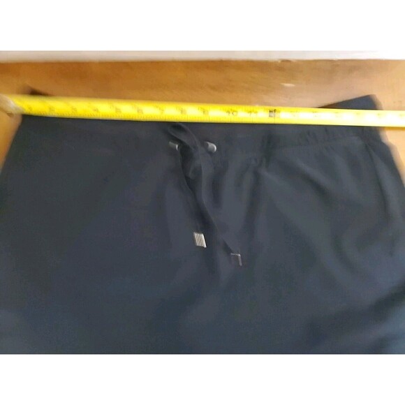 Green Tea Black Skort Shorts Skirt Tie Waist Stretch Athletic Athleisure Sz XXL - Picture 4 of 6